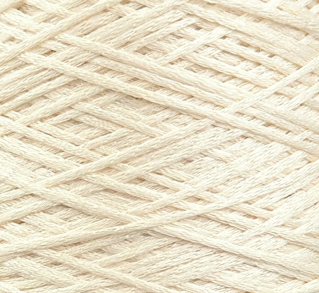 Botto Giuseppe Art. Silkid Nm 2/120 × 12 – 75 % Seide 25 % Super Kid Mohair Kettchengarn col. Elfenbeinweiss